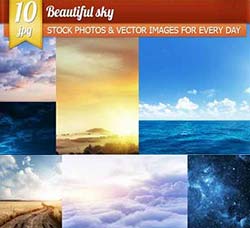 10张高清的蓝天白云图片：Beautiful sky 2,10 x UHQ JPEG